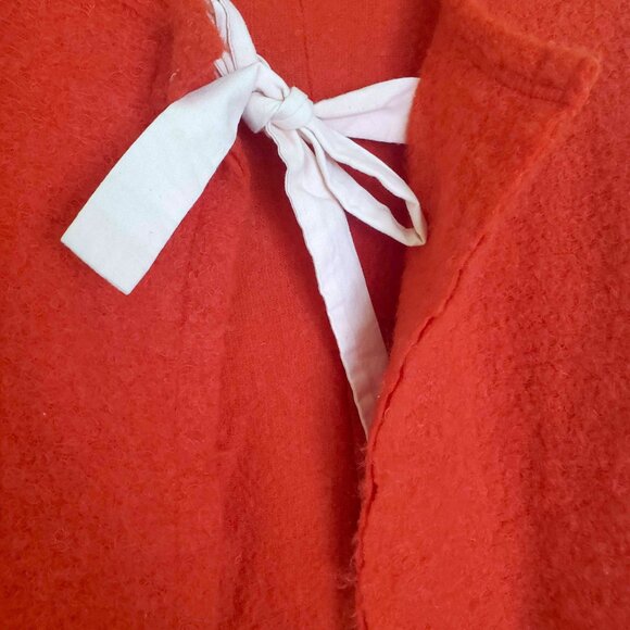 Vintage Comme des Garcons Red Wool Sweater Cardigan (ONE OF A KIND / RARE GEM) - Picture 4 of 9